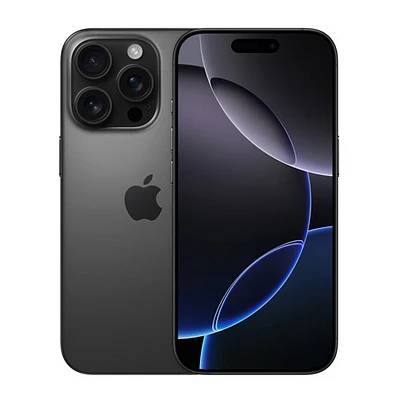 Fido Apple iPhone 16 Pro 1TB - Black Titanium - Monthly Financing