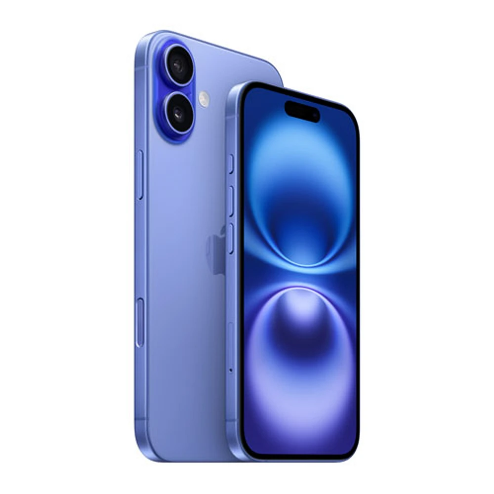 iPhone 16 Plus de 256 Go d'Apple avec Virgin Plus - Bleu outremer - Financement mensuel