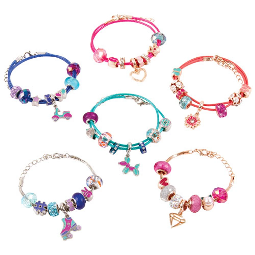 Make It Real 2-in-1 DIY Halo Charms Bracelets Kit: True Blue/Think Pink