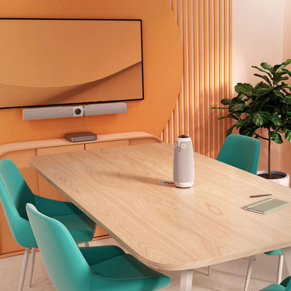 Système Meeting Owl 3 + Barre Owl Bar d'Owl Labs (OWL-BND300-0022) - Blanc