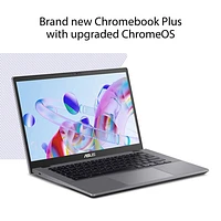 Chromebook Plus à écran tactile 14 po CX34 d'ASUS - Gris rocheux (Core i3-1215U d'Intel/RAM 8 Go/SSD 128 Go/ChromeOS)