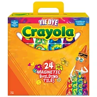 Crayola Tie Dye Magnetic Building Tiles - 24 Pieces