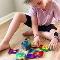 Crayola Tie Dye Magnetic Building Tiles - 24 Pieces