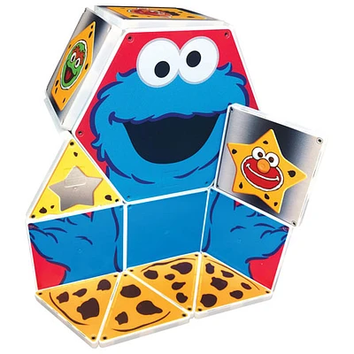 Sesame Street: Cookie Monster's Shapes - Ensemble de tuiles Magna-Tiles - 17 pièces