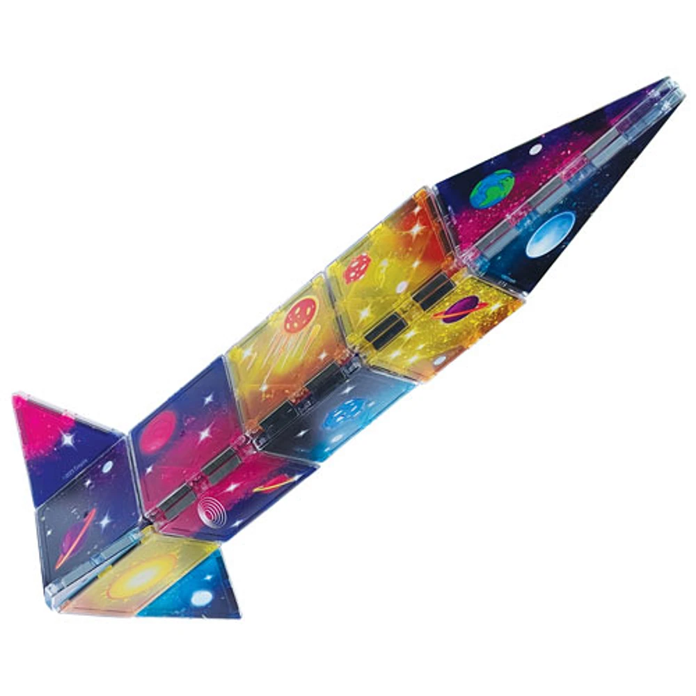 Ensemble de tuiles de construction magnétiques Cosmic de Crayola - 24 pièces