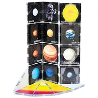 NASA Rocketship CreateOn Magnetic Building Tiles Set - 18 Pieces