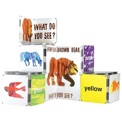 Eric Carle: Brown Bear Brown Bear What Do You See? Magna Tiles Set - 16 Pieces