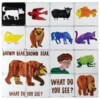 Eric Carle : Jeu de tuiles Magna Brown Bear Brown Bear What Do You See? - 16 pièces