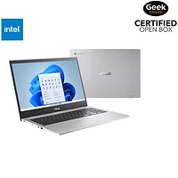 Open Box - ASUS CX1 15.6" Chromebook - Transparent Silver (Intel Celeron N4500/8GB RAM/128GB eMMC/ChromeOS)