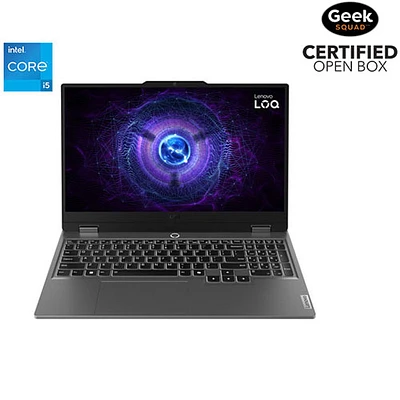 Boîte ouverte - Portable de jeu de 15,6 po LOQ 15IAX9I de Lenovo (Core i5-12450HX d'Intel/SSD 512 Go/RAM 16 Go/GeForce RTX 3050)