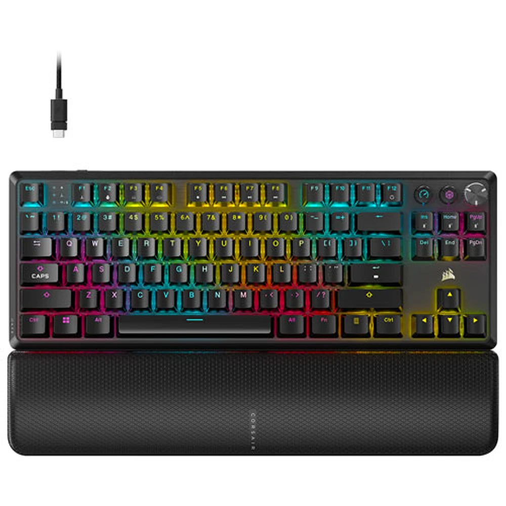 Corsair K70 CORE Wireless Backlit Mechanical Red Linear TKL Gaming Keyboard - Black - Only at Best Buy