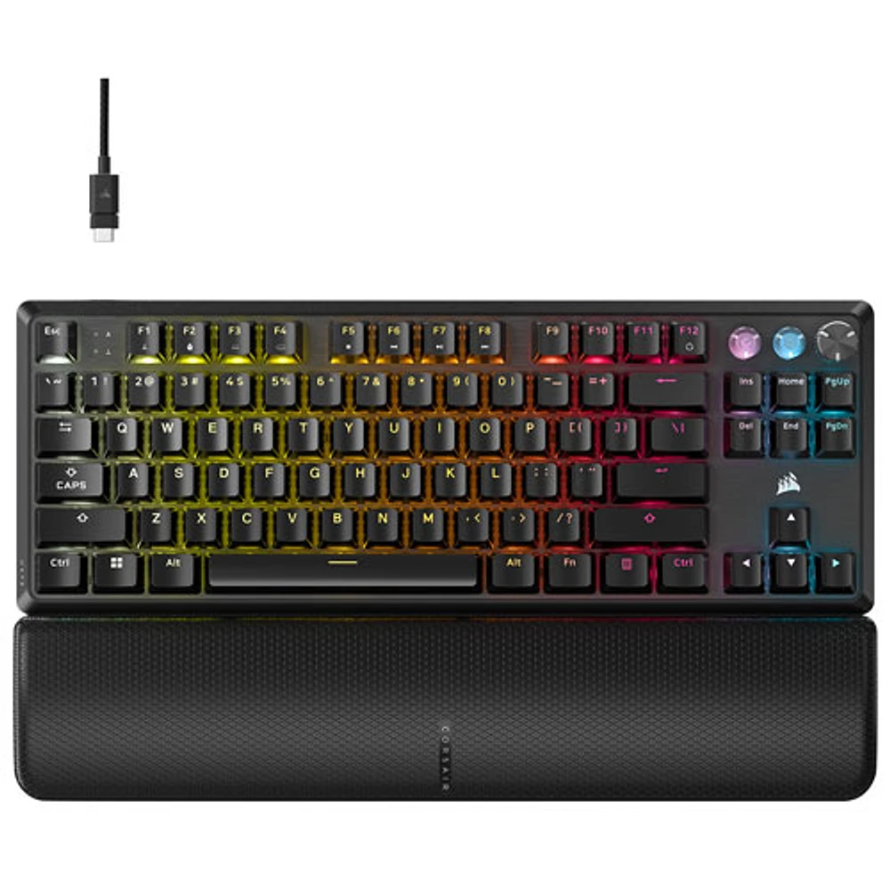 Corsair K70 Pro Wired Backlit Magnetic Linear TKL Gaming Keyboard - Black