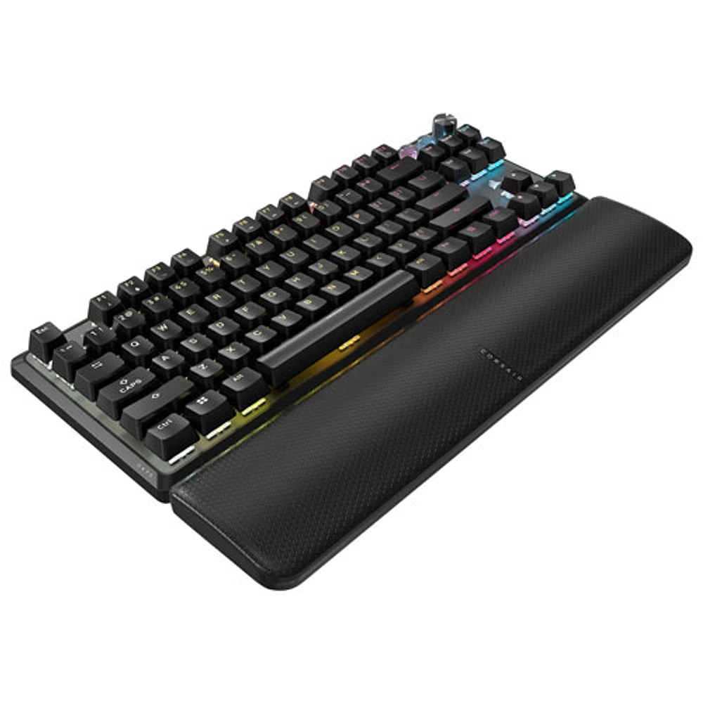 Clavier de jeu sans pavé numérique avec fil rétroéclairé à commutateurs magnétiques linéaires K70 Pro de Corsair - Noir