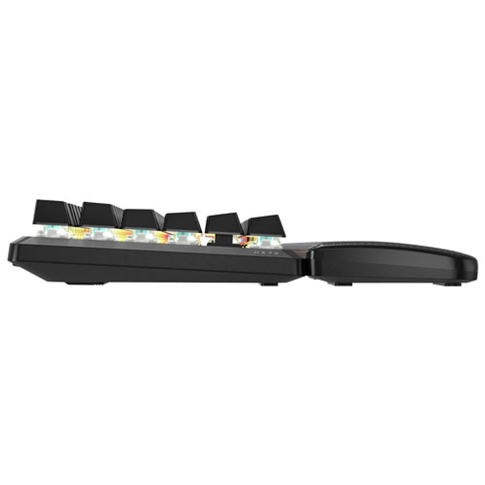 Clavier de jeu sans pavé numérique avec fil rétroéclairé à commutateurs magnétiques linéaires K70 Pro de Corsair - Noir