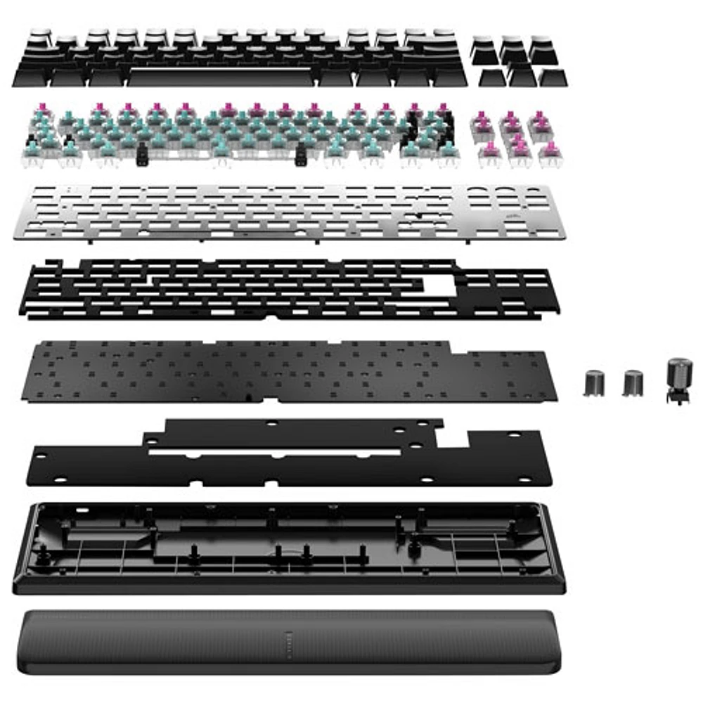 Clavier de jeu sans pavé numérique avec fil rétroéclairé à commutateurs magnétiques linéaires K70 Pro de Corsair - Noir