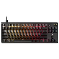 Corsair K70 CORE Wired Backlit Mechanical Red Linear TKL Gaming Keyboard - Black