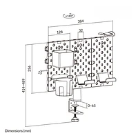 Kopplen 3-Piece Desk-Mounted Rotating Pegboard Organizer