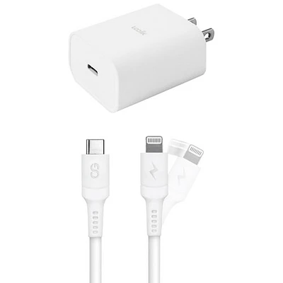 LOGiiX 20W Essential Charging Kit for iPhones (LGX-13535) - White