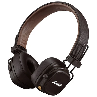 Marshall Major IV On-Ear Bluetooth Headphones - Brown