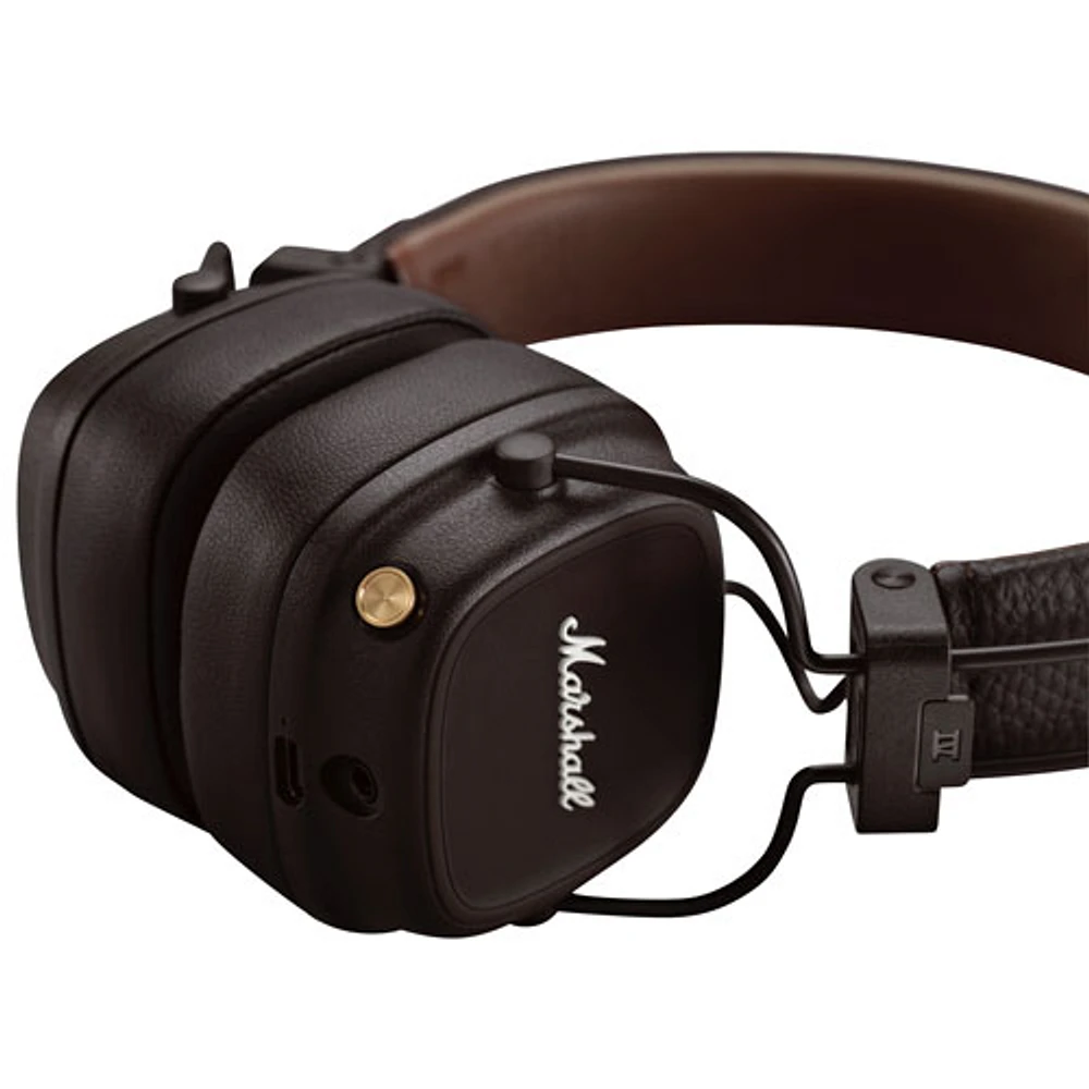 Marshall Major IV On-Ear Bluetooth Headphones - Brown