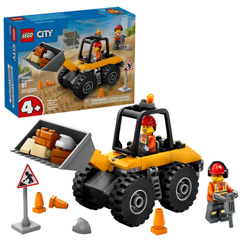 LEGO City: Yellow Construction Wheel Loader - 81 Pieces (60450)