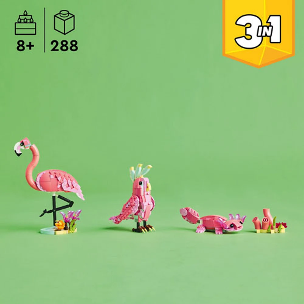 LEGO Creator : Les animaux sauvages : Le flamant rose - 288 pièces (31170)