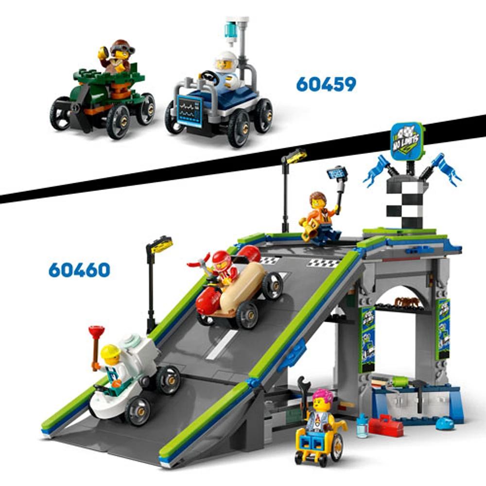 LEGO City: Airplane vs. Hospital Bed Race Car Pack - 70 Pieces (60459)