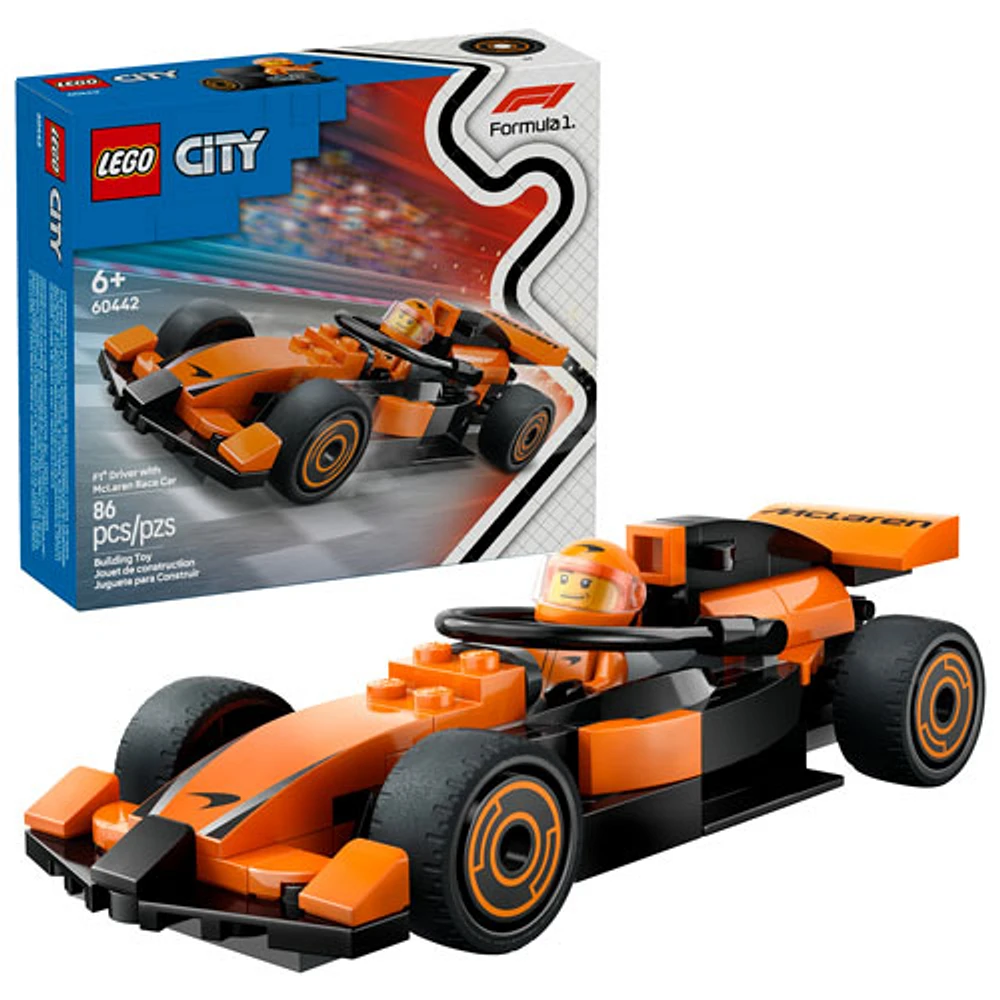 LEGO City: F1 Driver with McLaren Race Car - 86 Pieces (60442)