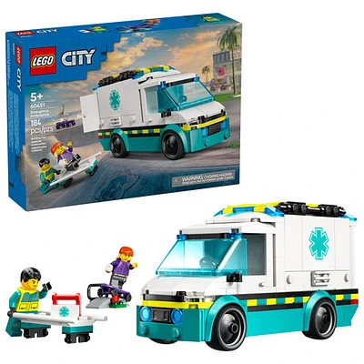 LEGO City: Emergency Ambulance - 184 Pieces (60451)