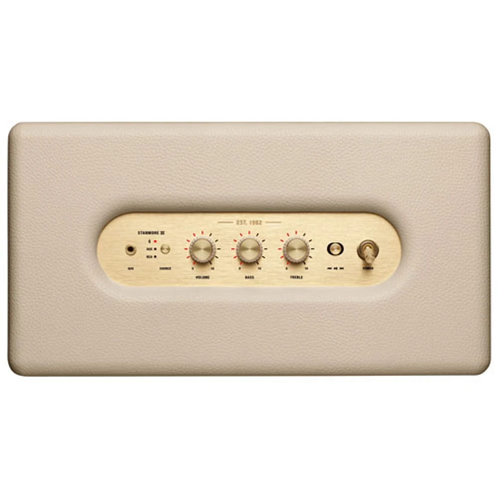 Haut-parleur Bluetooth sans fil Stanmore III de Marshall - Crème