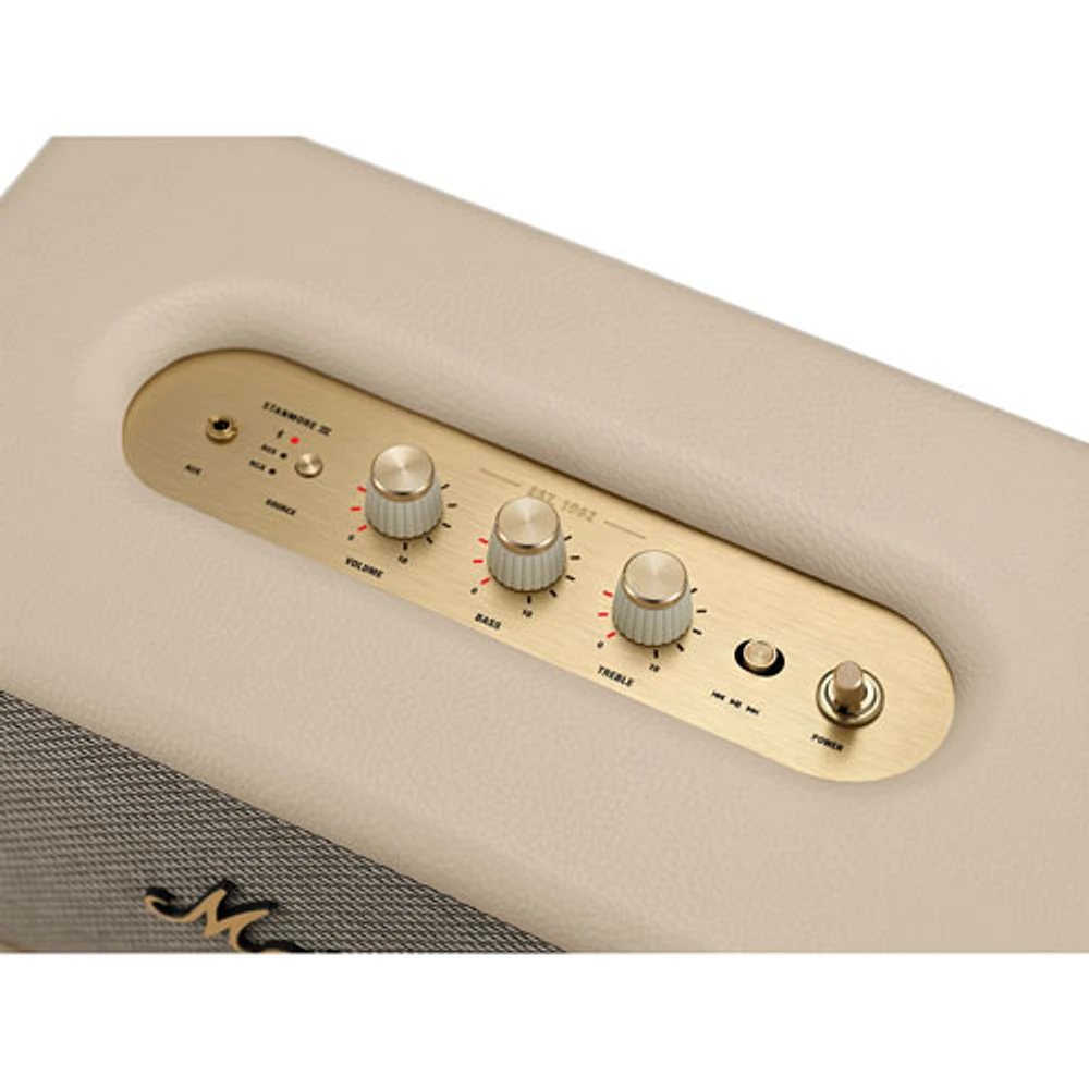 Haut-parleur Bluetooth sans fil Stanmore III de Marshall - Crème