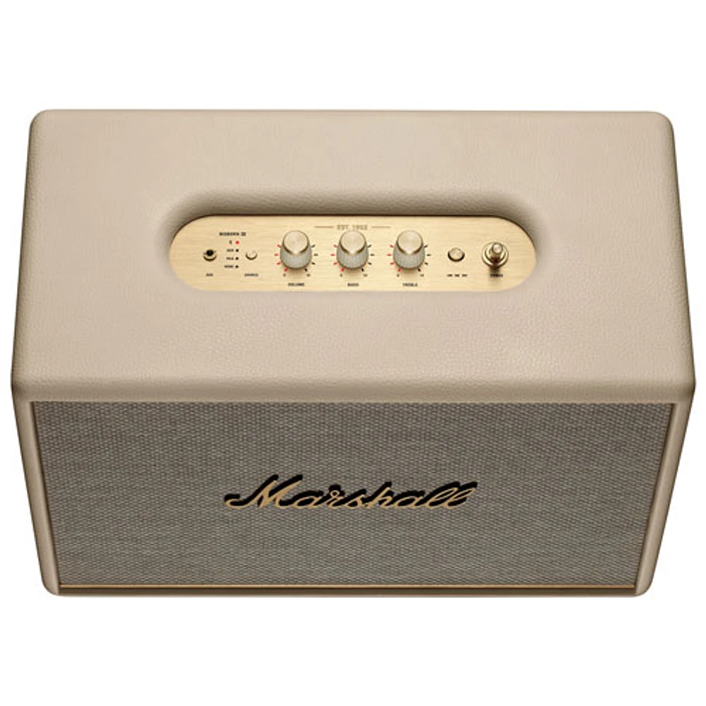 Marshall Woburn III Bluetooth Wireless Speaker - Cream