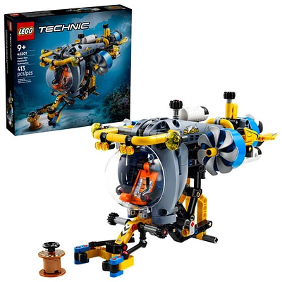 LEGO Technic : Le sous-marin de recherche en haute mer - 413 pièces (42201)