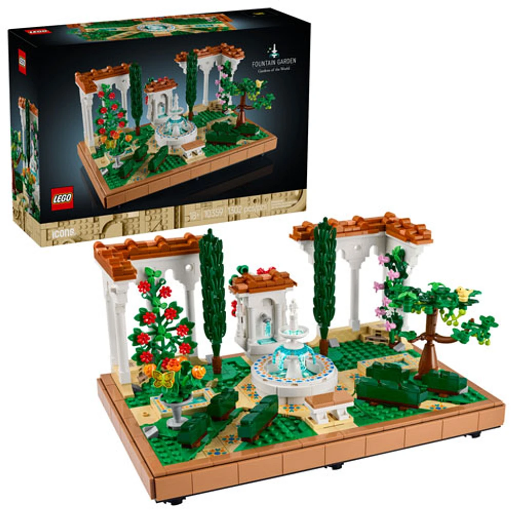 LEGO Icons : Le jardin à la fontaine - 1302 pièces (10359)