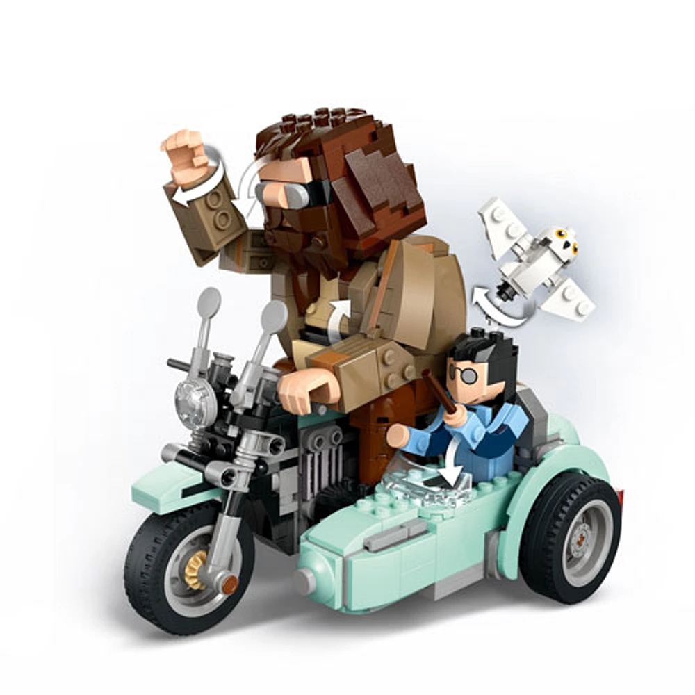 LEGO Harry Potter: La balade en moto de Hagrid et Harry - 617 pièces (76443)