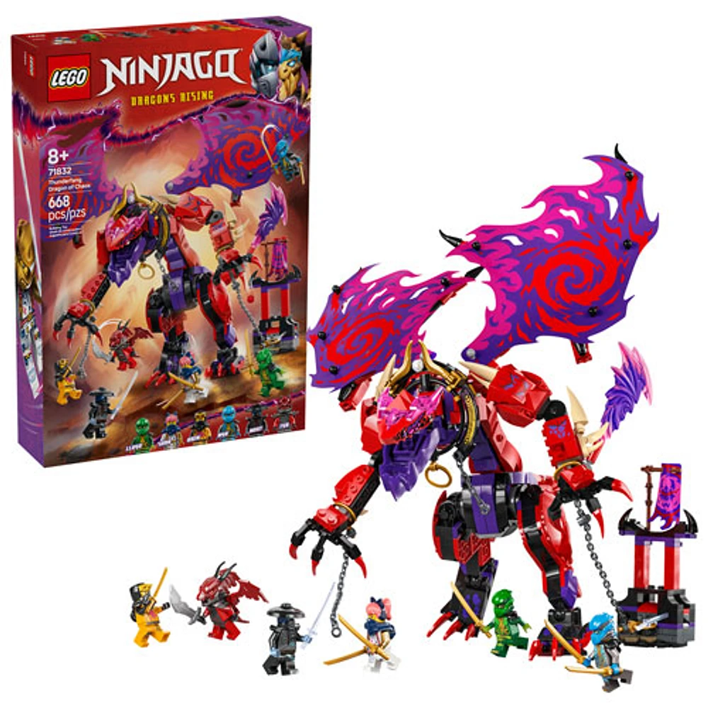 LEGO Ninjago Dragons Rising: Thunderfang Dragon of Chaos - 668 Pieces (71832)