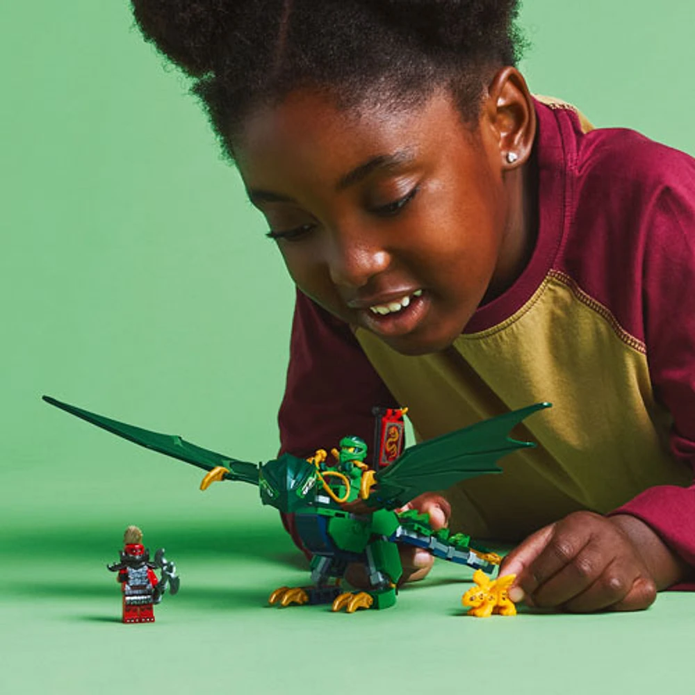 LEGO Ninjago : Le dragon vert de la forêt de Lloyd - 128 pièces (71829)