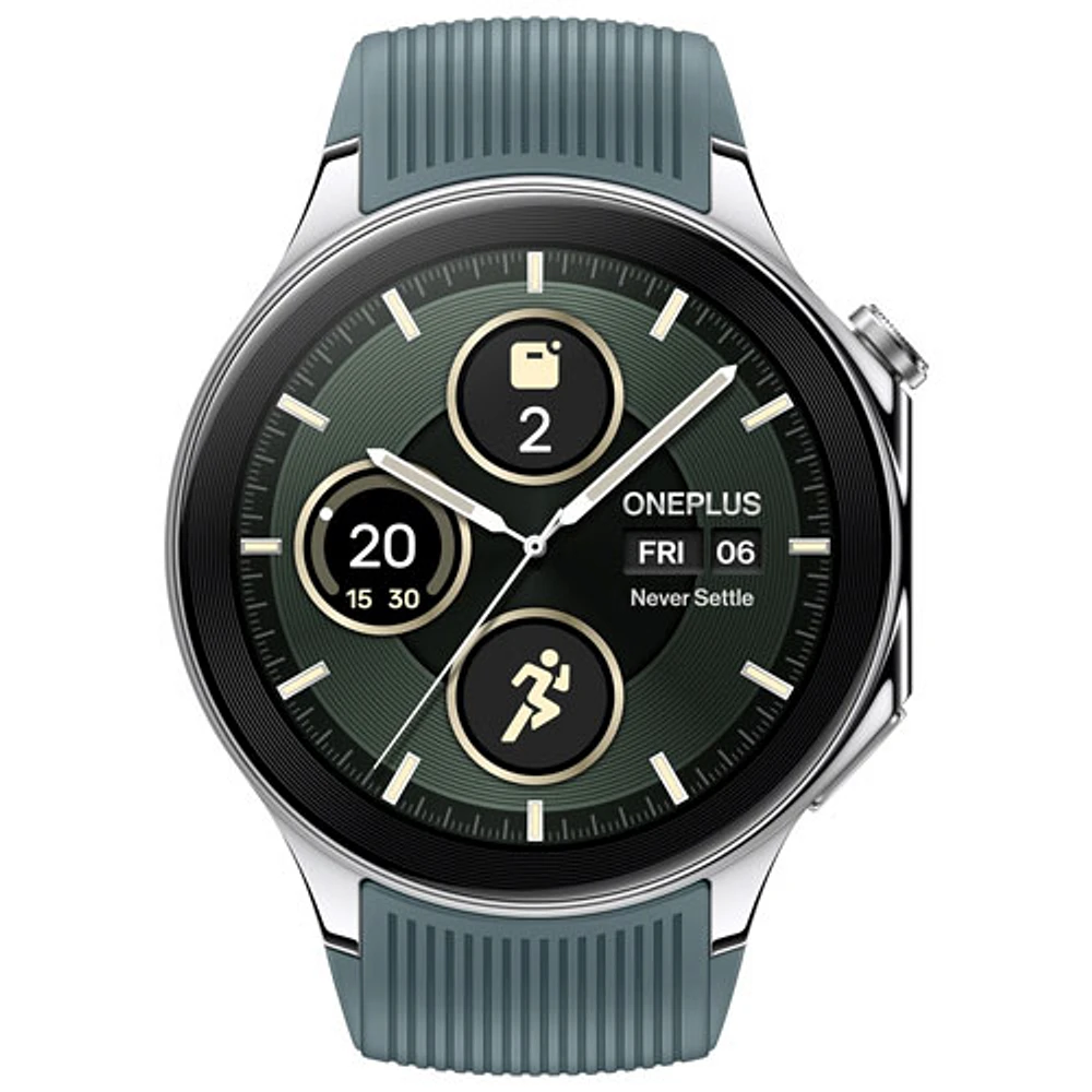 Oneplus Watch 2 47mm Smartwatch - Radiant Steel - Exclusive Retail Partner