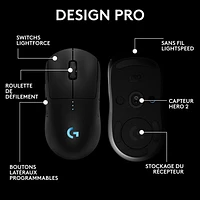 Logitech G PRO 2 LIGHTSPEED 32000 DPI Wireless Optical Gaming Mouse