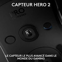 Souris de jeu optique sans fil de 44000 ppp PRO 2 LIGHTSPEED de Logitech G - Blanc