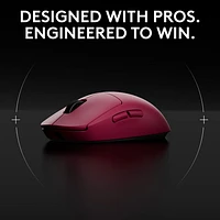 Souris de jeu optique sans fil de 44000 ppp PRO 2 LIGHTSPEED de Logitech G - Magenta