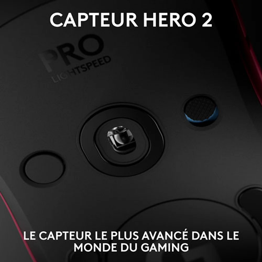 Souris de jeu optique sans fil de 44000 ppp PRO 2 LIGHTSPEED de Logitech G - Magenta