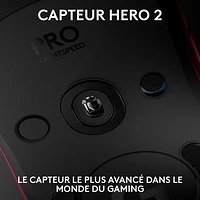 Souris de jeu optique sans fil de 44000 ppp PRO 2 LIGHTSPEED de Logitech G - Magenta