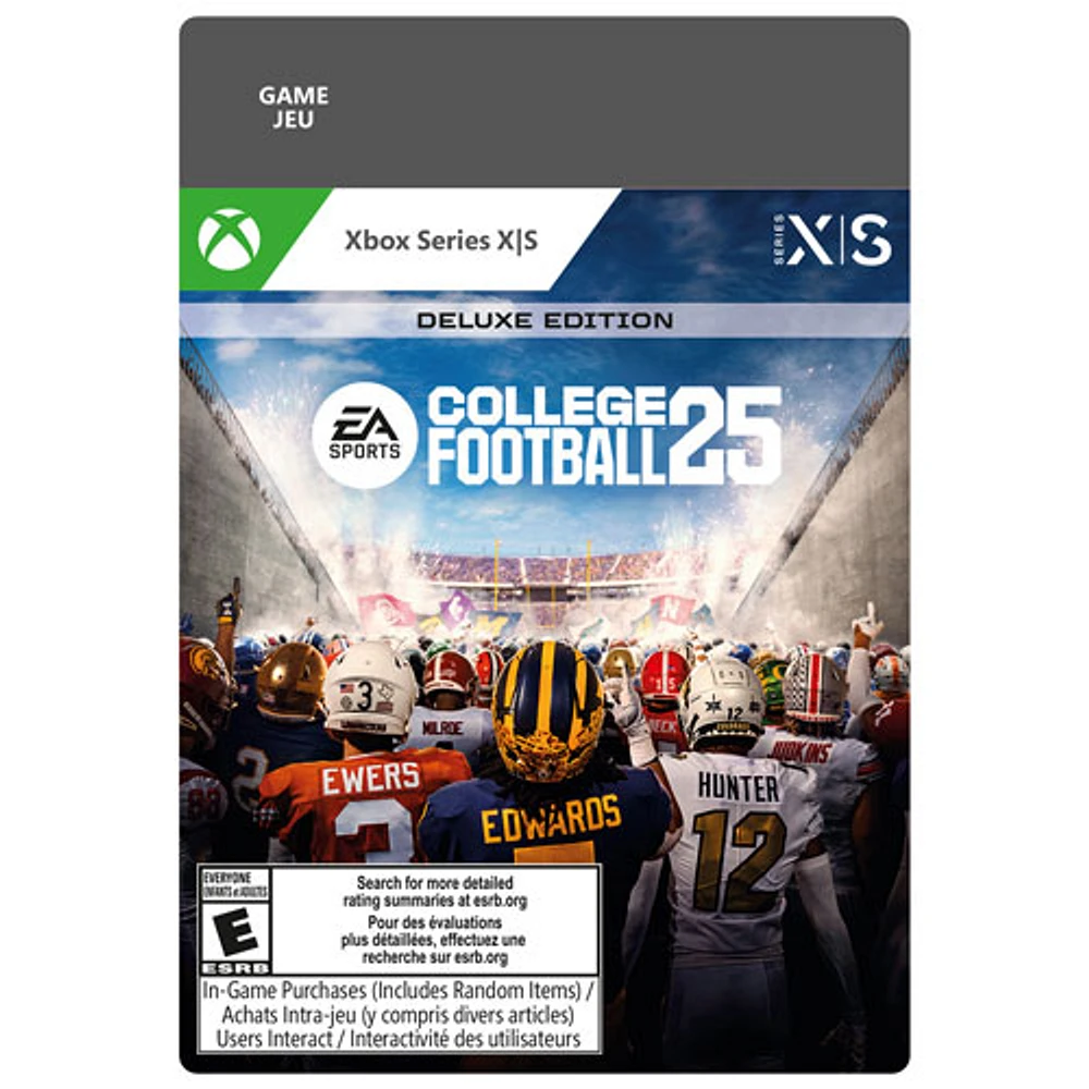 College Football 25 Deluxe Edition (Xbox Series X|S) - Téléchargement numérique