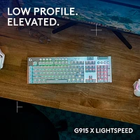 Clavier de jeu pleine grandeur sans fil rétroéclairé à commutateurs mécaniques tactiles GL G915 X LIGHTSPEED de Logitech