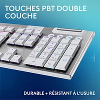 Clavier de jeu pleine grandeur sans fil rétroéclairé à commutateurs mécaniques tactiles GL G915 X LIGHTSPEED de Logitech