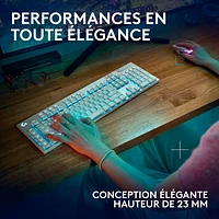 Clavier de jeu pleine grandeur sans fil rétroéclairé à commutateurs mécaniques tactiles GL G915 X LIGHTSPEED de Logitech