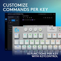 Logitech G915 X LIGHTSPEED Wireless Backlit Mechanical GL Tactile TKL Gaming Keyboard