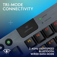 Clavier de jeu sans fil rétroéclairé à commutateurs linéaires GL sans pavé numérique G915 X LIGHTSPEED de Logitech - Noir