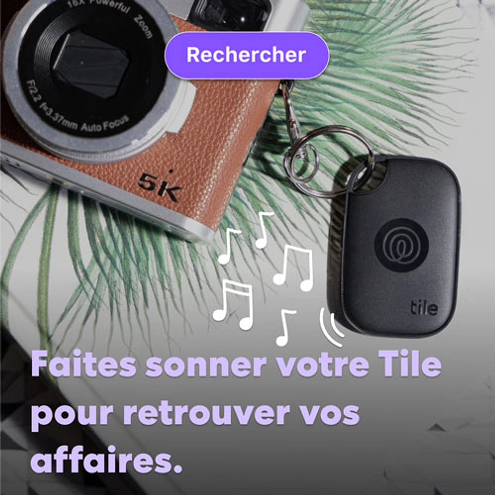 Dispositif de repérage d'article Bluetooth Pro de Tile (2024) - Noir